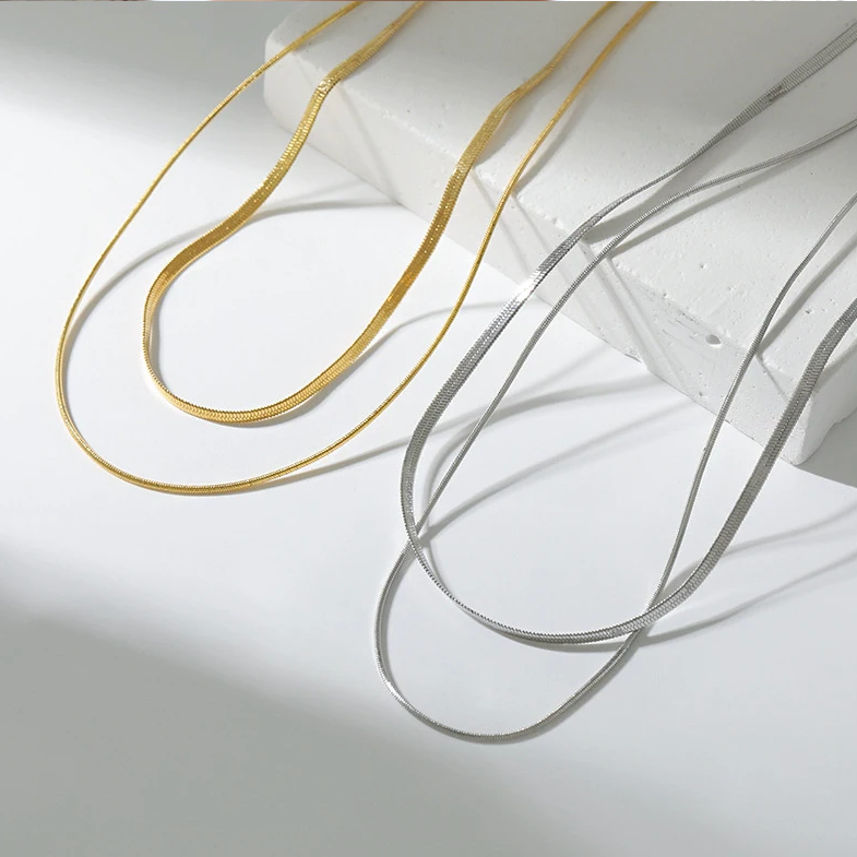 Gemini Herringbone Necklace