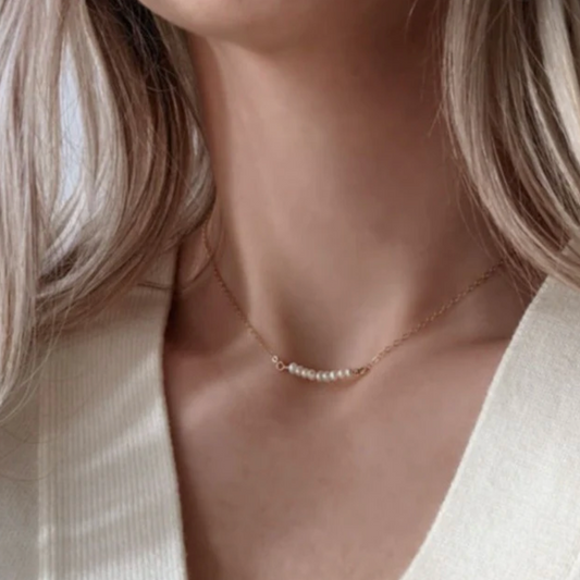Pearl Bar Necklace